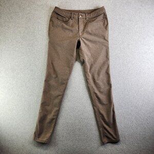 Lululemon ABC Pants Mens 32x33 Skinny Tech Canvas Heathered Burnt Caramel Jean